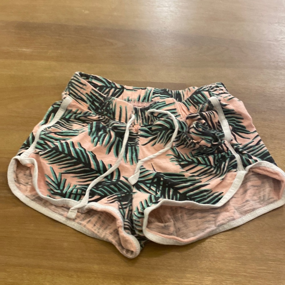 Palm tree pajama shorts